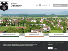 Tablet Screenshot of deitingen.ch
